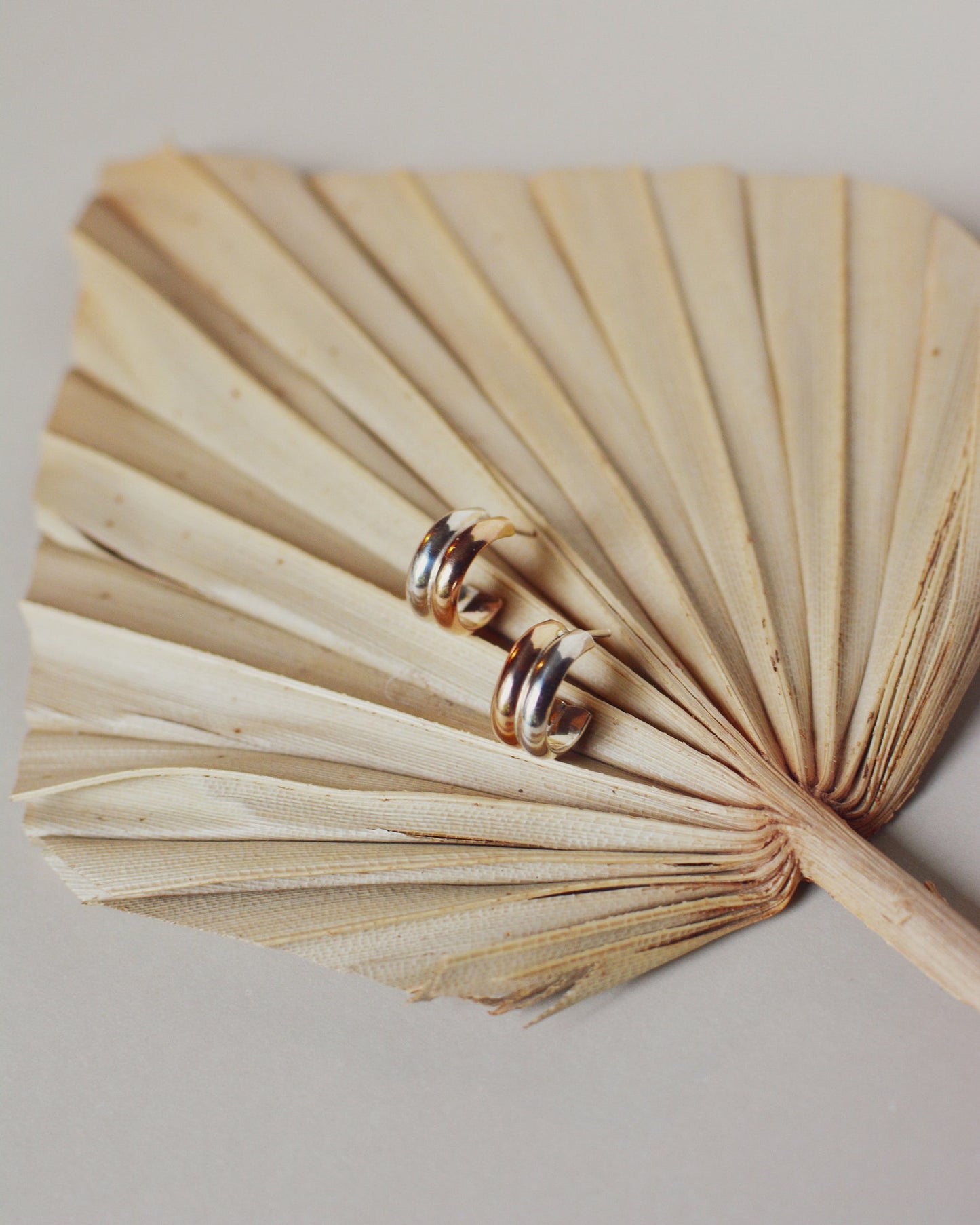 Silver & gold mini chunky hoops