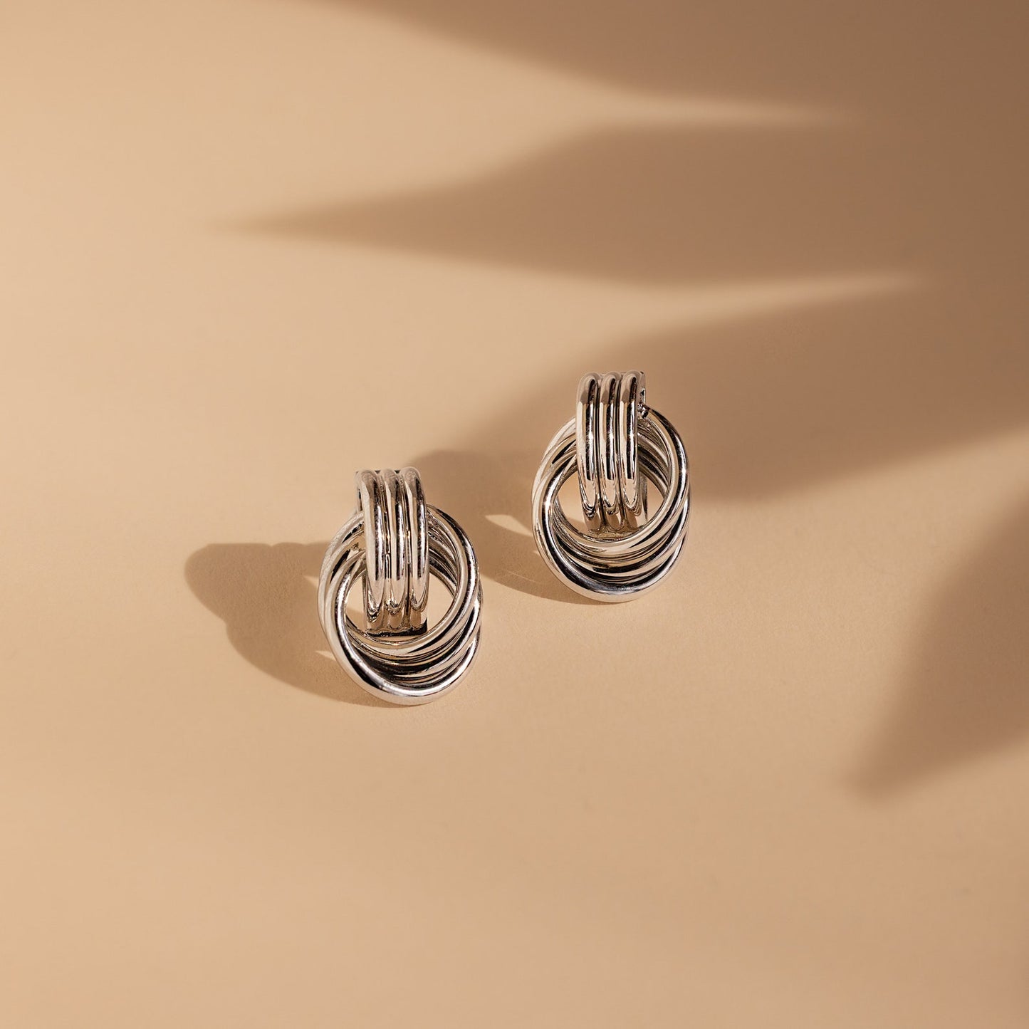 Mini Double Hoop Stud Earrings